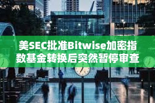 美SEC批準(zhǔn)Bitwise加密指數(shù)基金轉(zhuǎn)換后突然暫停審查 美SEC批準(zhǔn)Bitwise加密指數(shù)基金轉(zhuǎn)換后突然暫停審查