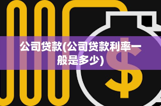 公司貸款(公司貸款利率一般是多少)