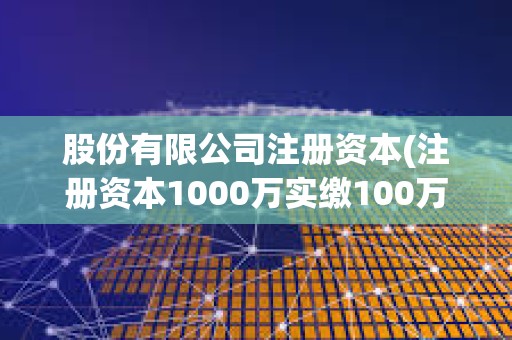 股份有限公司注冊(cè)資本(注冊(cè)資本1000萬實(shí)繳100萬)