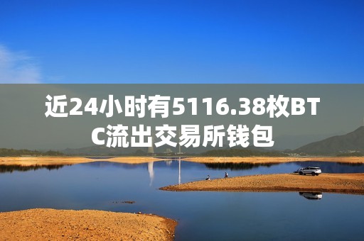 近24小時有5116.38枚BTC流出交易所錢包