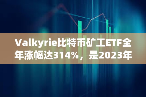 Valkyrie比特幣礦工ETF全年漲幅達314%，是2023年美國表現最好的非杠桿ETF