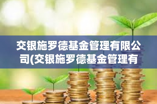 交銀施羅德基金管理有限公司(交銀施羅德基金管理有限公司是干什么的)