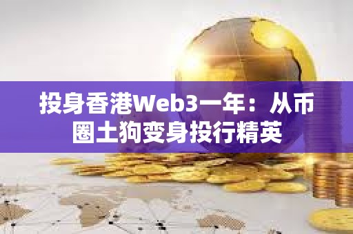 投身香港Web3一年：從幣圈土狗變身投行精英