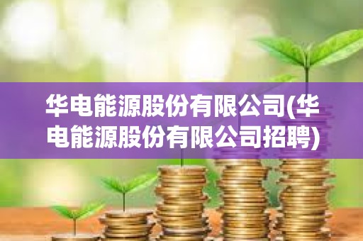 華電能源股份有限公司(華電能源股份有限公司招聘)