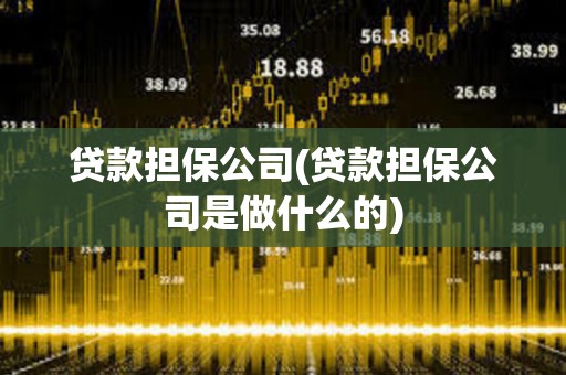 貸款擔保公司(貸款擔保公司是做什么的) 貸款擔保公司(貸款擔保公司是做什么的)