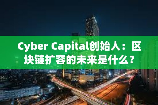 Cyber Capital創始人：區塊鏈擴容的未來是什么？
