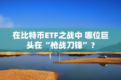 在比特幣ETF之戰中 哪位巨頭在“槍戰刀鋒”？