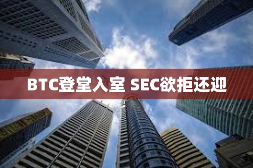 BTC登堂入室 SEC欲拒還迎