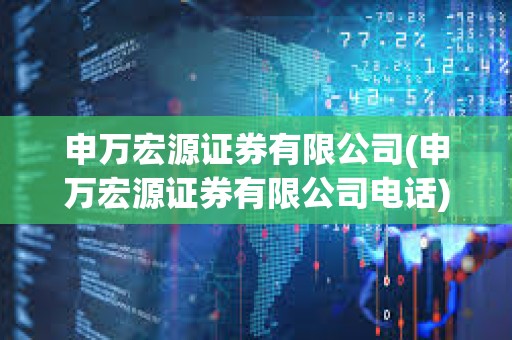 申萬(wàn)宏源證券有限公司(申萬(wàn)宏源證券有限公司電話) 申萬(wàn)宏源證券有限公司(申萬(wàn)宏源證券有限公司電話)