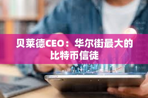 貝萊德CEO：華爾街最大的比特幣信徒