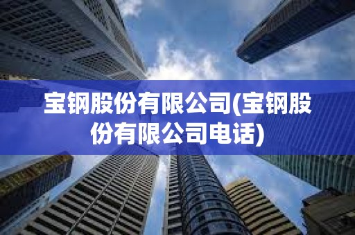 寶鋼股份有限公司(寶鋼股份有限公司電話)