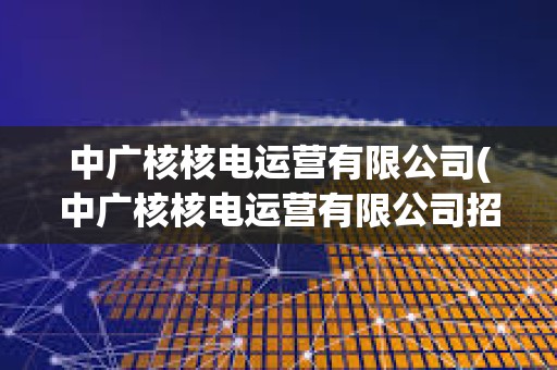 中廣核核電運營有限公司(中廣核核電運營有限公司招聘)