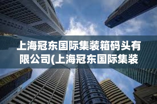上海冠東國(guó)際集裝箱碼頭有限公司(上海冠東國(guó)際集裝箱碼頭有限公司地址)