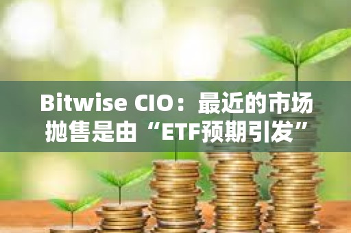 Bitwise CIO：最近的市場拋售是由“ETF預期引發”