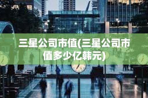 三星公司市值(三星公司市值多少億韓元)