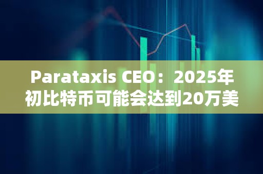 Parataxis CEO：2025年初比特幣可能會達到20萬美元