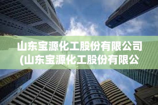 山東寶源化工股份有限公司(山東寶源化工股份有限公司準備搬遷到哪里)