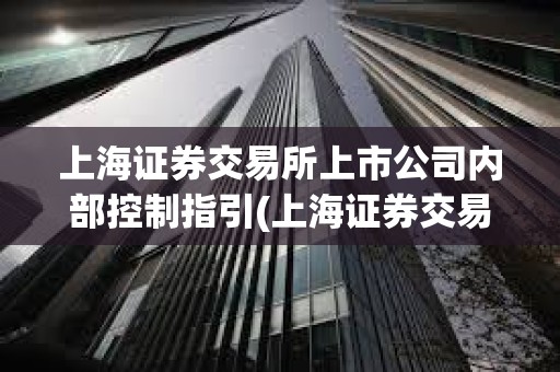 上海證券交易所上市公司內部控制指引(上海證券交易所上市公司規范運作指引)