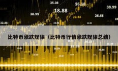 比特幣漲跌規(guī)律（比特幣行情漲跌規(guī)律總結(jié)）