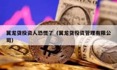 翼龍貸投資人恐慌了（翼龍貸投資管理有限公司）