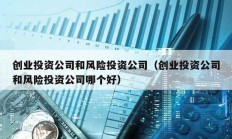 創(chuàng)業(yè)投資公司和風(fēng)險投資公司（創(chuàng)業(yè)投資公司和風(fēng)險投資公司哪個好）