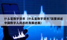 什么是數(shù)字貨幣（什么是數(shù)字貨幣?簡(jiǎn)要闡述中國數(shù)字人民幣的發(fā)展進(jìn)展）