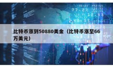 比特幣漲到50880美金（比特幣漲至66萬(wàn)美元）