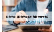 投資風(fēng)險(xiǎn)（投資風(fēng)險(xiǎn)的財(cái)務(wù)指標(biāo)有哪些）