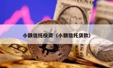 小額信托投資（小額信托貸款）