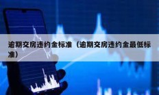 逾期交房違約金標(biāo)準(zhǔn)（逾期交房違約金最低標(biāo)準(zhǔn)）