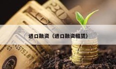 進(jìn)口融資（進(jìn)口融資租賃）