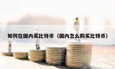 如何在國內(nèi)買比特幣（國內(nèi)怎么購買比特幣）