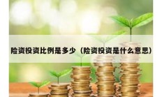 險資投資比例是多少（險資投資是什么意思）